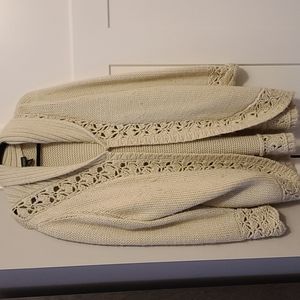 Lane Bryant Off- White Cardigan Size 26/28